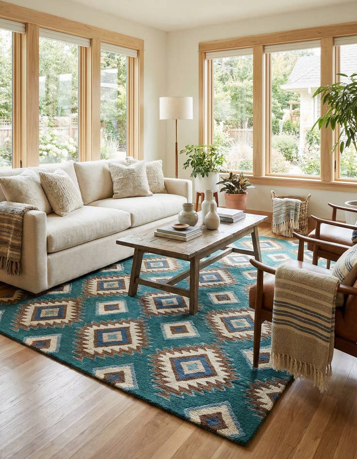 Detail image of  8' 1 x 10' Luna Wool Rug