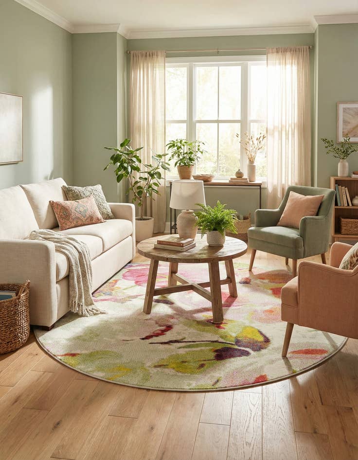 Detail image of 8' x 8' Florence Round Rug