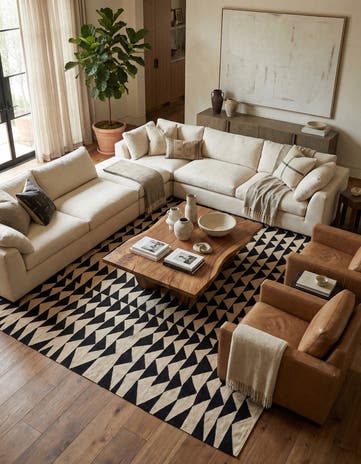 8' 6 x 9' 4 Hand Woven Kilim Modern Wool Rug
