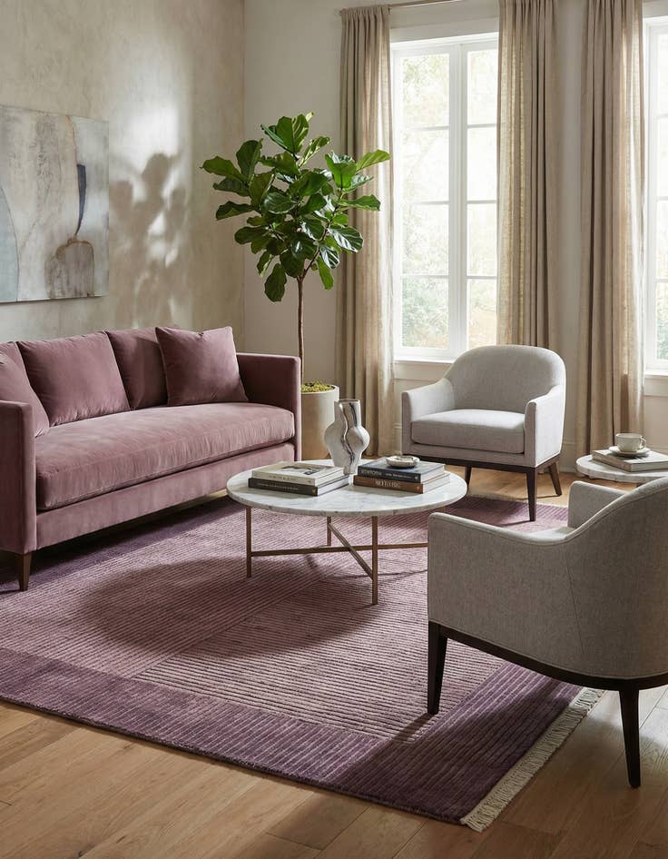 Detail image of  4' 11 x 6' 7  Hand Knotted Darya Wool Rug