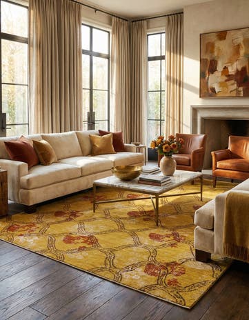 6' 10 x 9' 9 Hand Knotted Anar Rug
