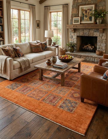 6' 9 x 9' 2 Hand Knotted Ariana Ziegler Rug