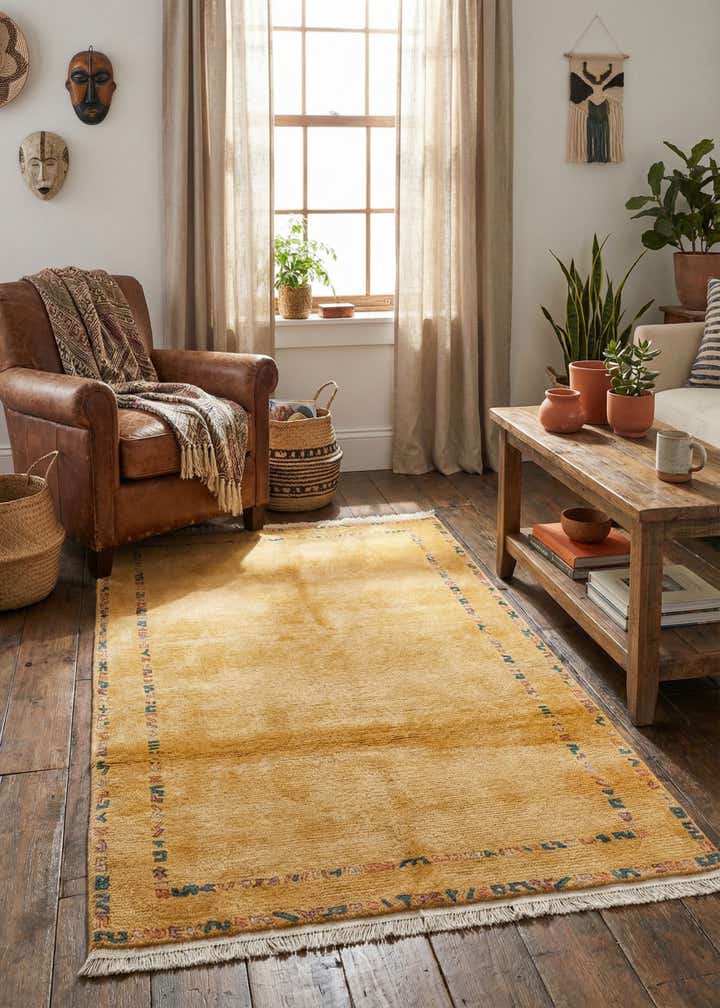 3' x 5' 4 Hand Knotted Nepal Wool Rug