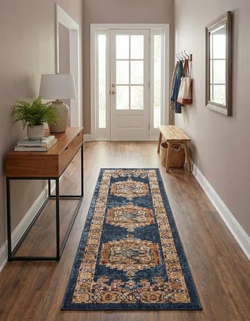 Blue Eden Runner Rug