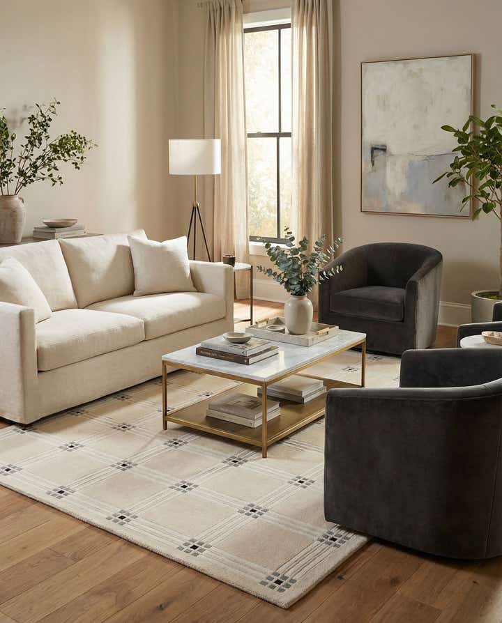 5' 8 x 7' 9 Hand Knotted Darya Wool Rug