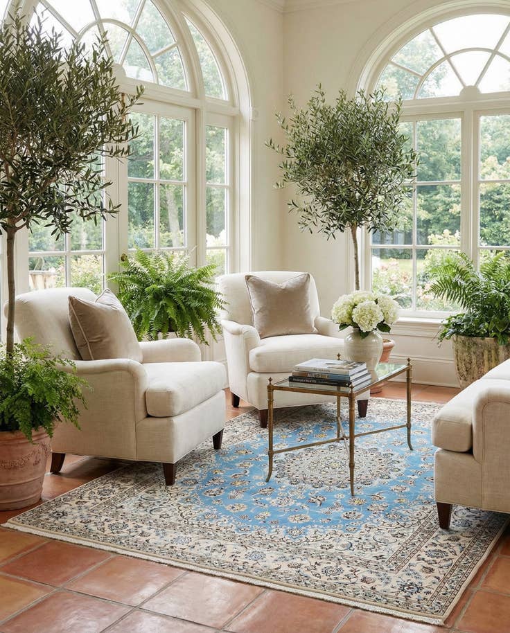 Detail image of 6' 8 x 8' 6 Nain Rug