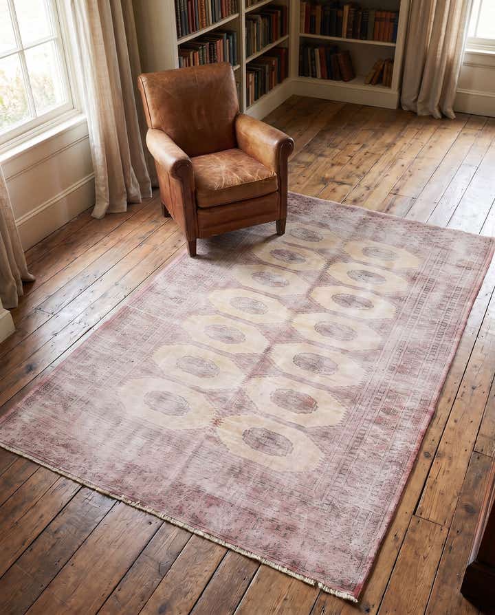 4' x 6' Hand Knotted Ultra Vintage Persian Wool Rug