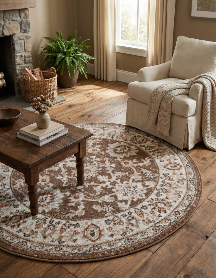 Detail image of 3' x 3' Charlotte Round Rug