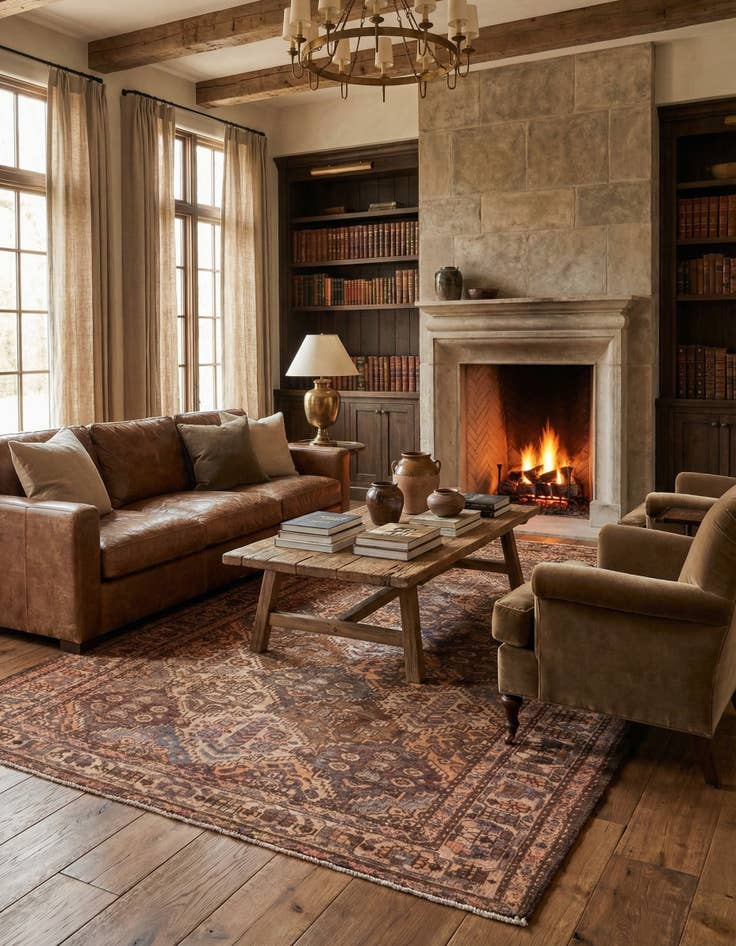 Detail image of 5' 4 x 9' 10  Hand Knotted Ultra Vintage Persian Wool Rug