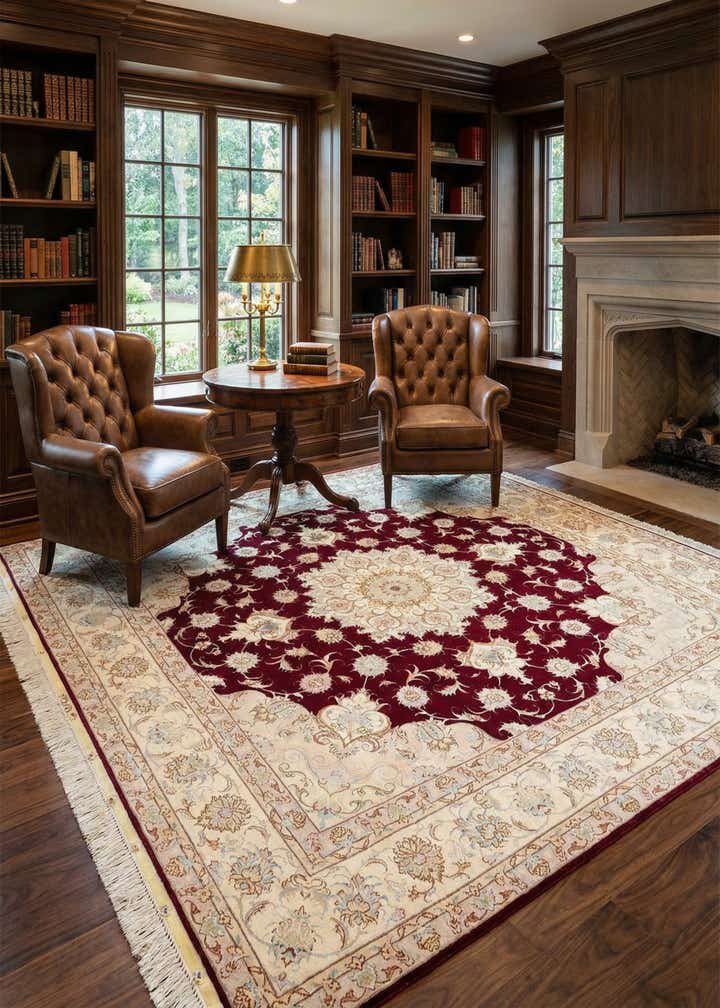 6' 8 x 7' 2 Tabriz Square Rug