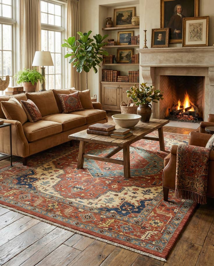 Detail image of 9' 4 x 11' 9 Sara Wool Rug