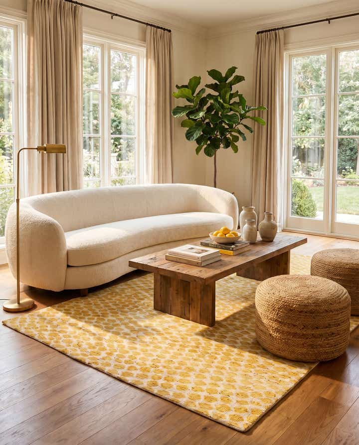 5' 10 x 8' 10 Hand Knotted Darya Wool Rug
