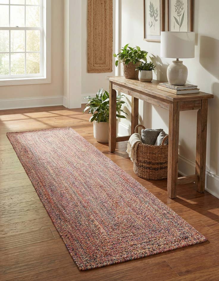 Detail image of 2' 7 x 10'  Hand Woven Eco Verse   Washable Indoor / Outdoor Runner Rug