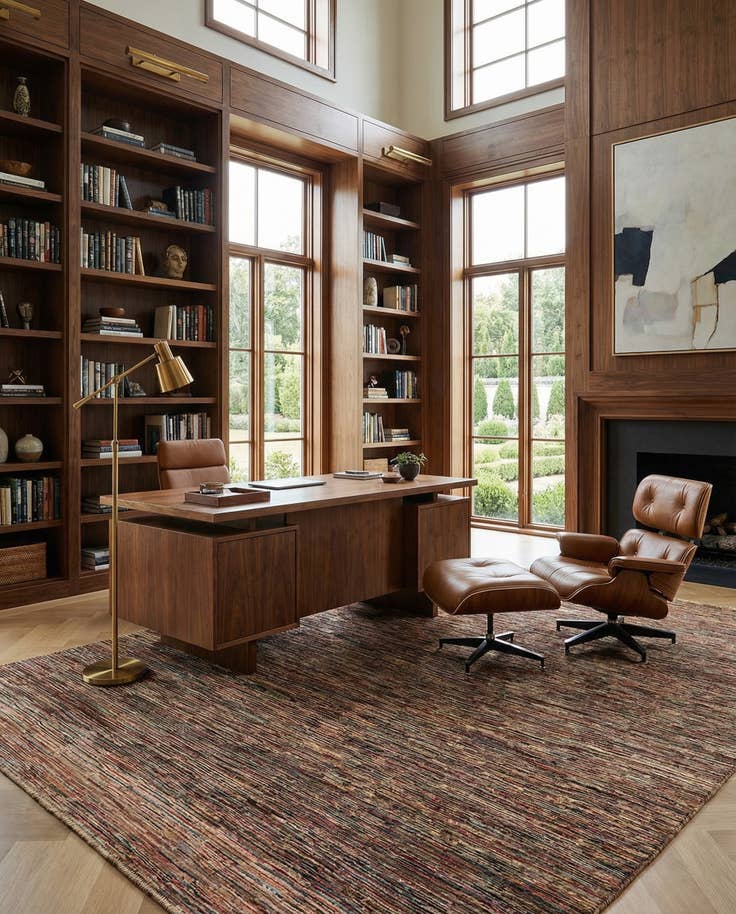 Detail image of 6' 7 x 9' 4 Hand Knotted Modern Ziegler Wool Rug