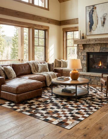 5' x 7' 10 Cowhide Rug