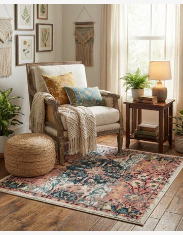 3' 3 x 3' 3 Charleston Square Rug