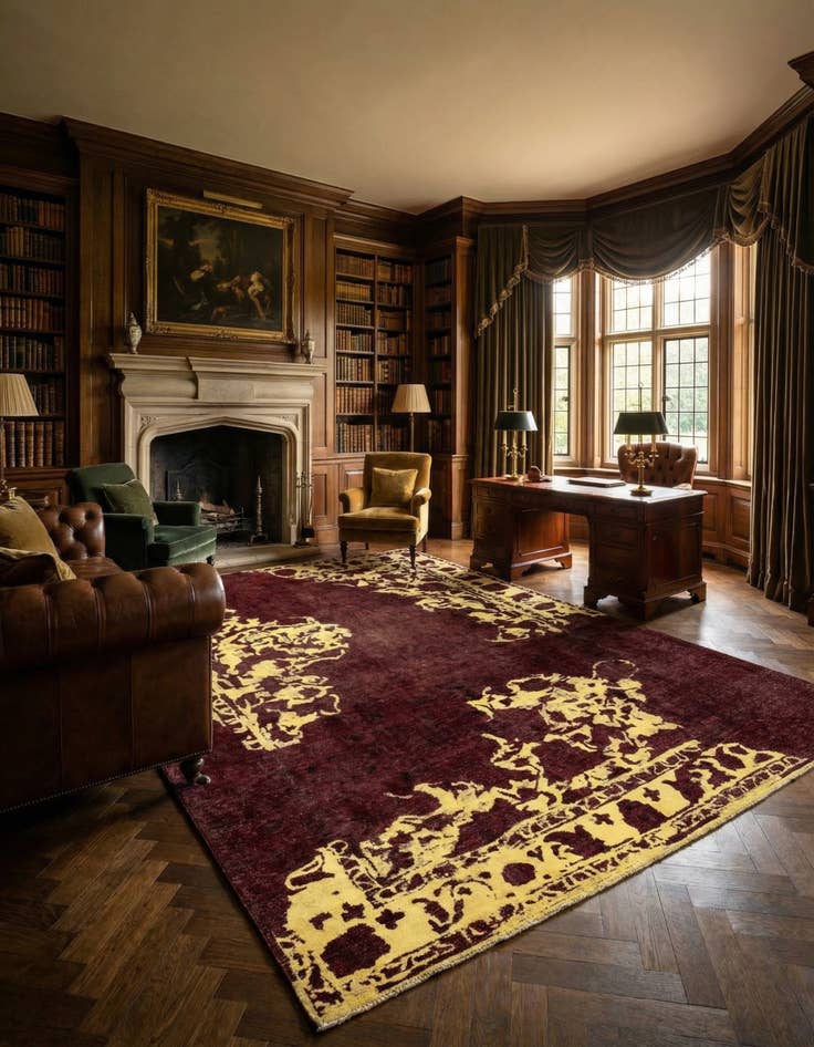 Detail image of 7' 5 x 10' 7 Vintage Royal Wool Rug