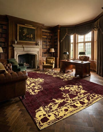 7' 5 x 10' 7 Vintage Royal Wool Rug