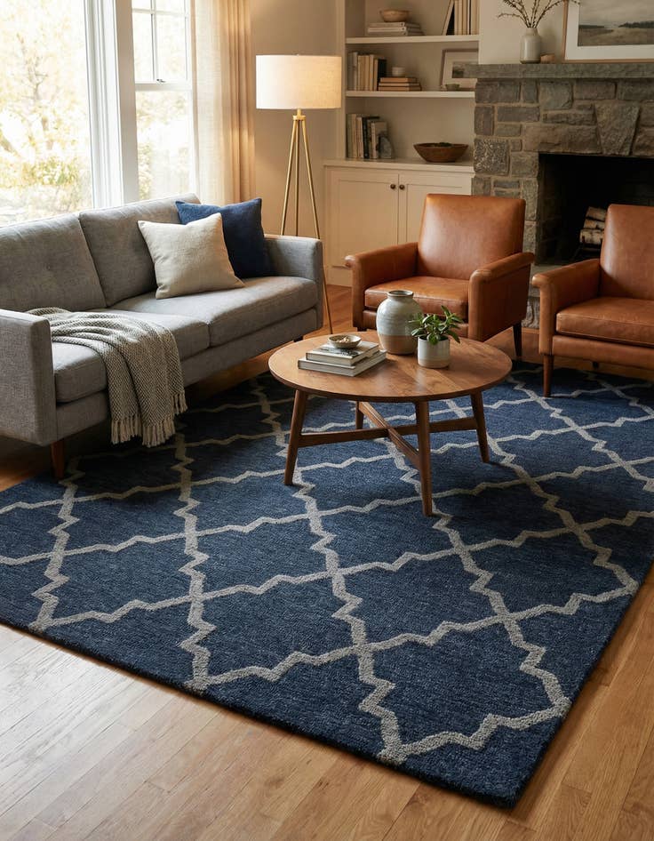 Detail image of 5' 1 x 8' Luna Wool Rug