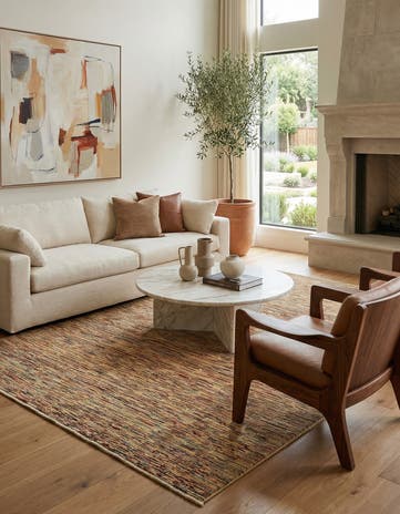 6' 6 x 9' 5 Hand Knotted Modern Ziegler Rug