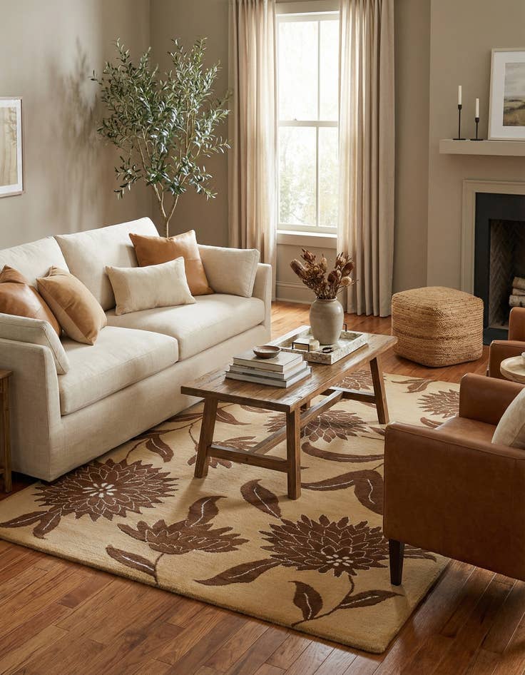 Detail image of 5' 2 x 8' 1 Agra Rug