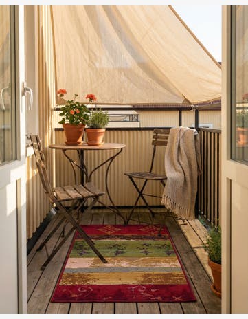 Easy-Clean Modern Indoor / Outdoor Rug