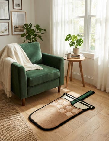 Tan Happy Rugs Iced Coffee Wool Freeform