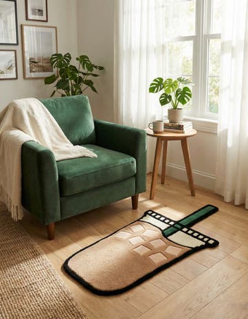 Tan Happy Rugs Iced Coffee Wool Freeform