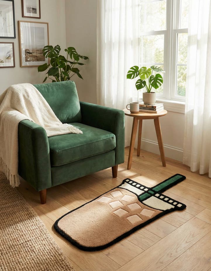 1' 7 x 3' 1 Happy Rugs Iced Coffee ...