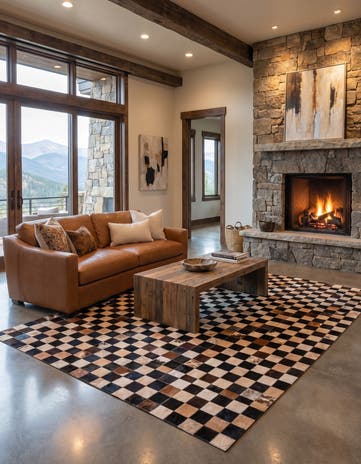 5' x 8' Cowhide Rug