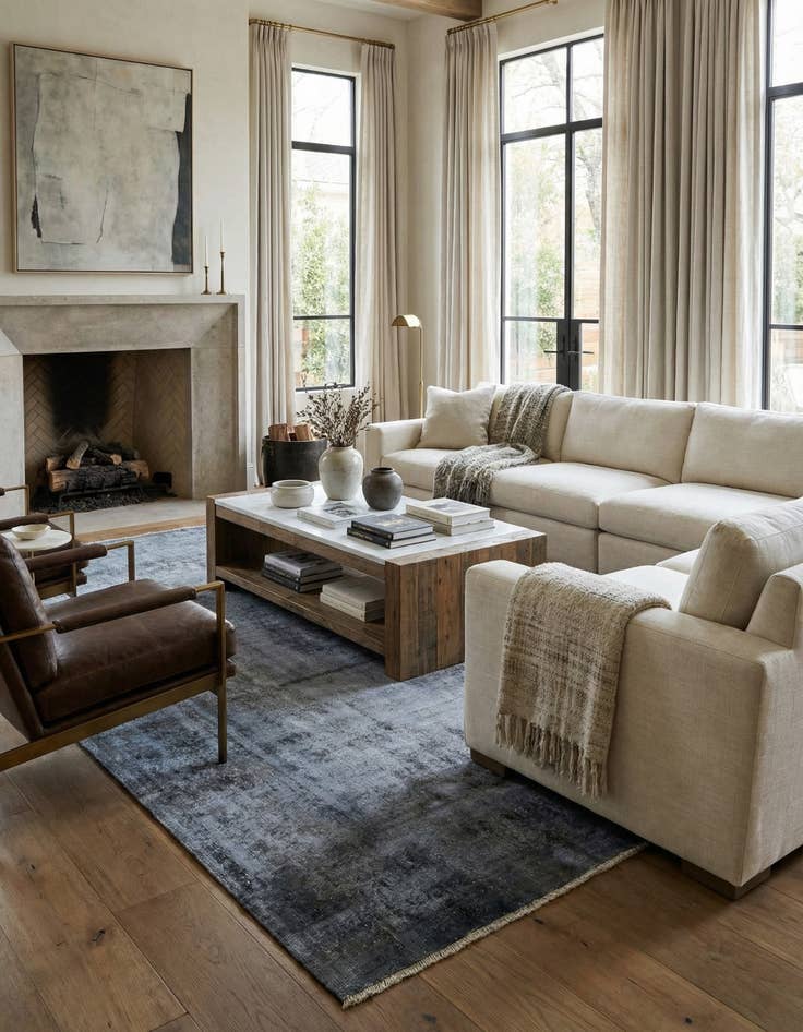 Detail image of 9' 6 x 12' 10 Vintage Royal Wool Rug