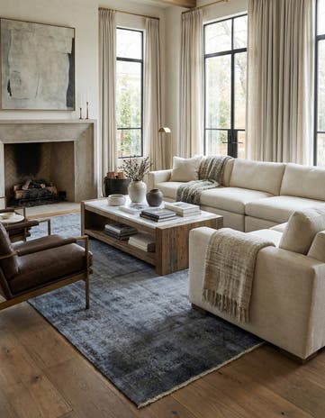 9' 6 x 12' 10 Vintage Royal Wool Rug