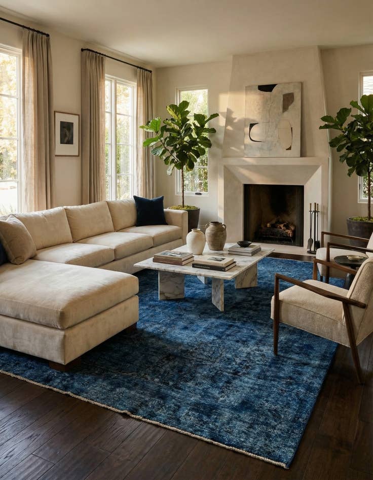 Detail image of 9' 4 x 12'  Hand Knotted Ultra Vintage Persian Wool Rug