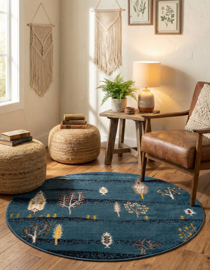 Detail image of  3' x 3' Laguna Round Rug