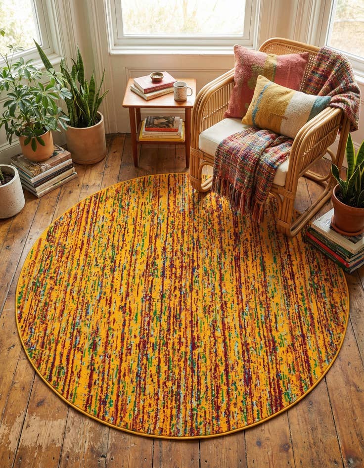 Detail image of 5' 3 x 5' 3 Calypso Round Rug