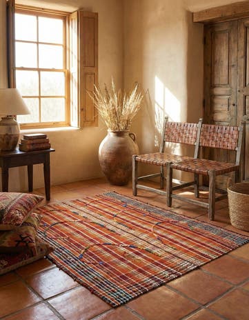 4' 7 x 6' 1 Jajim Wool Rug