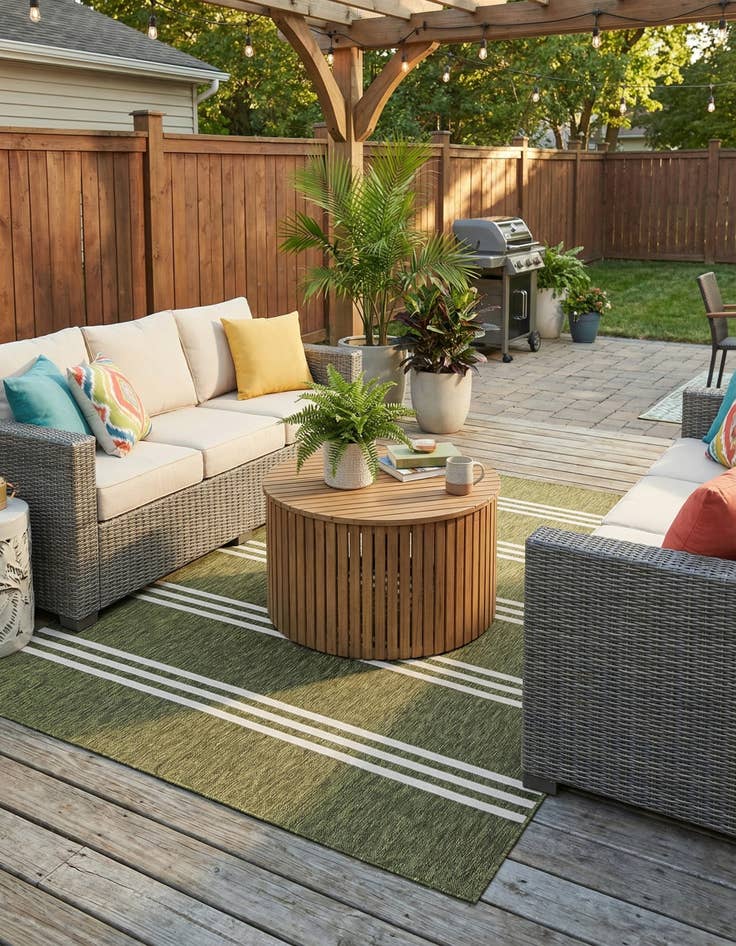 Detail image of  6' x 9'  Washable Jill Zarin Anguilla Indoor / Outdoor Rug