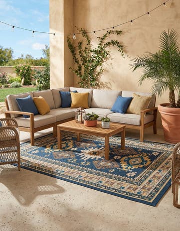 7' 10 x 10' Easy-Clean Baja Indoor / Outdoor Rug