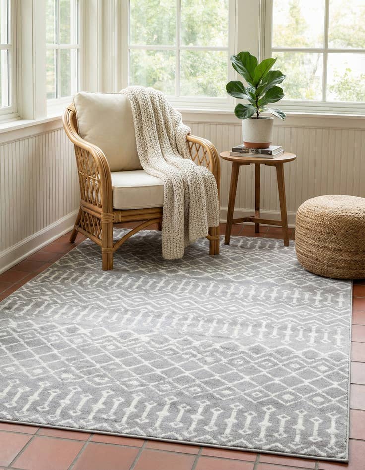 Detail image of  7' x 10' Kasbah Trellis Rug