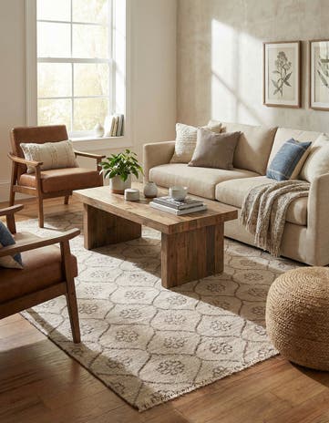 4' 10 x 8' Hand Knotted Luna Rug