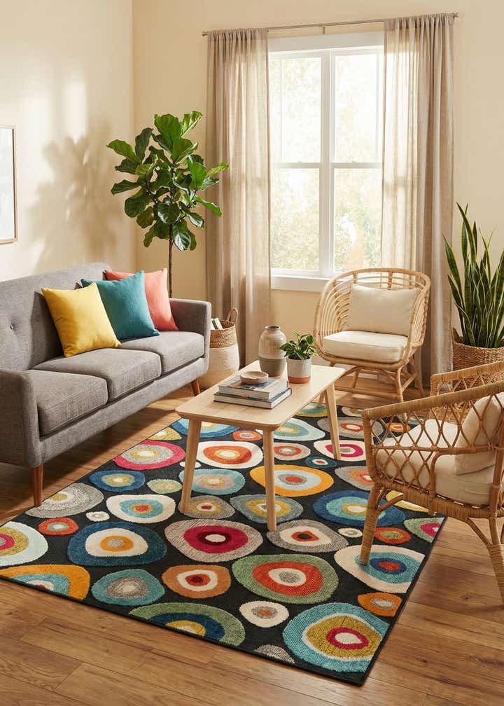 6' x 9' Easy-Clean Casablanca Indoor / Outdoor Rug
