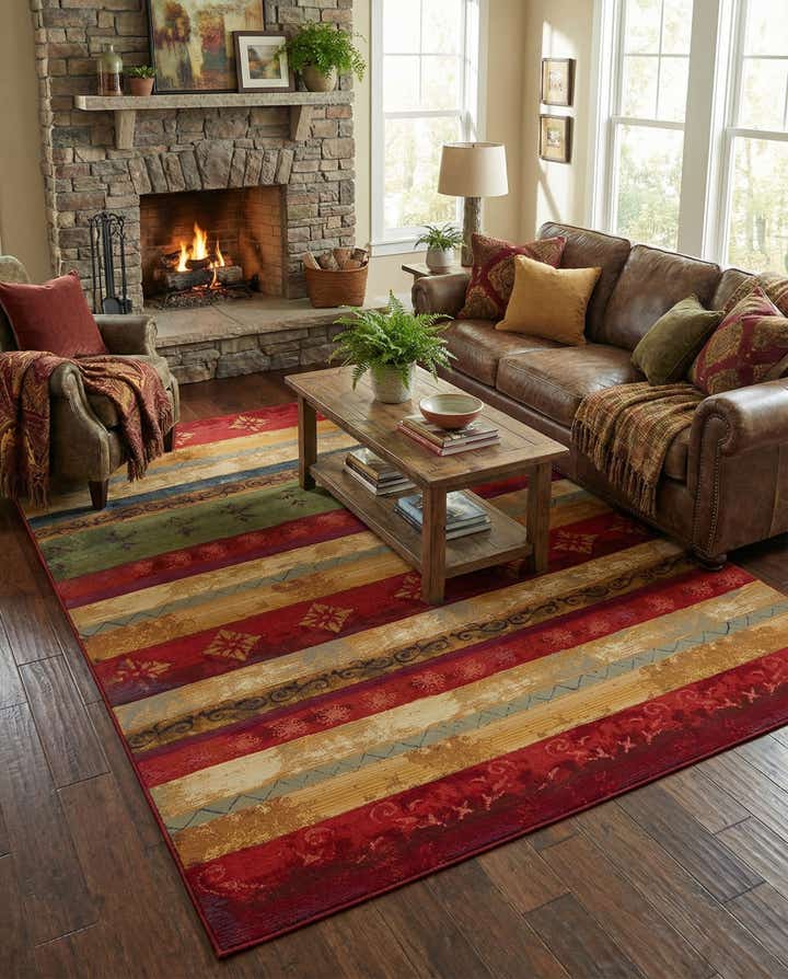 9' x 12' Easy-Clean Modern Indoor / Outdoor Rug
