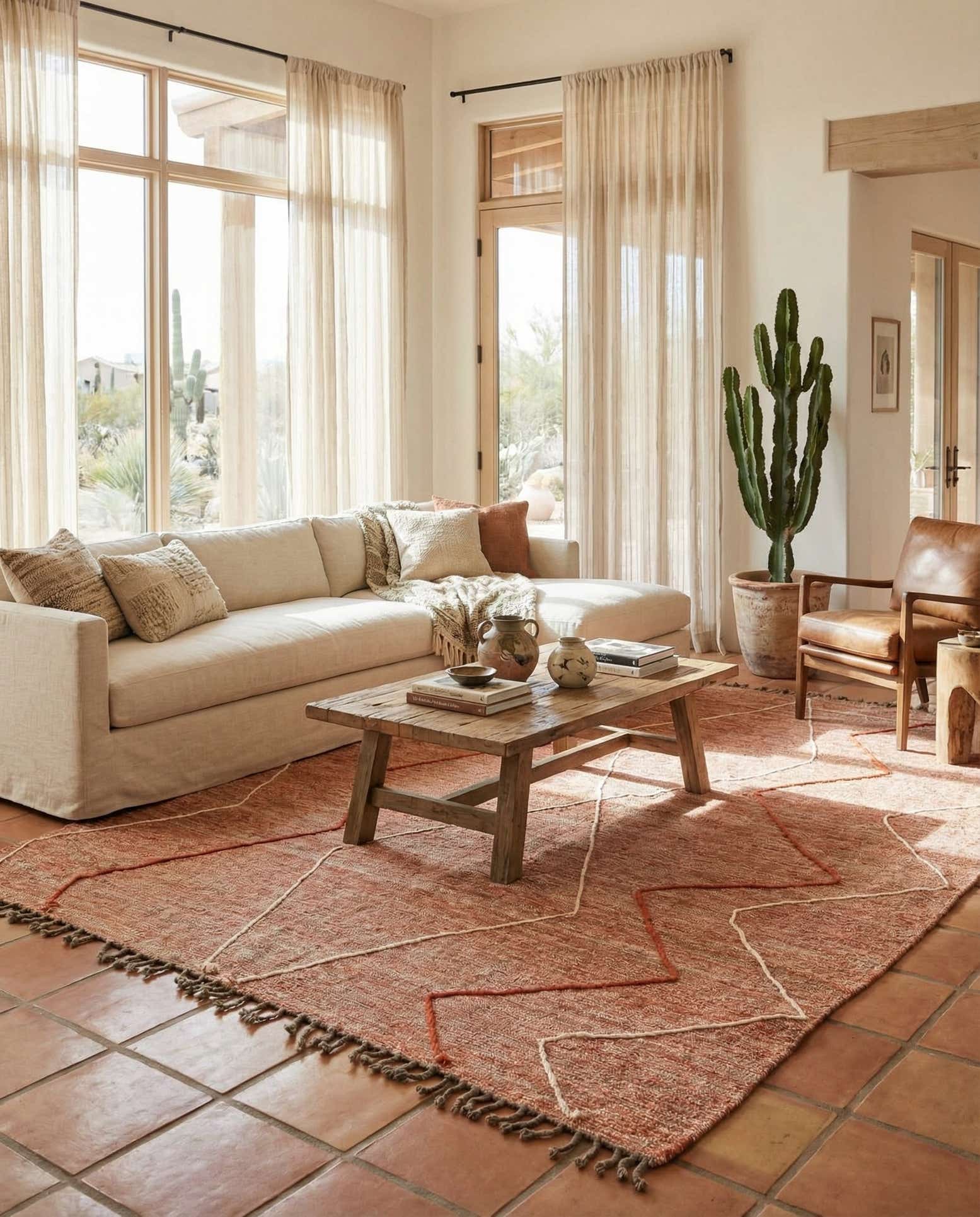 9' x 12' 2 Hand Knotted Moroccan Wool Rug