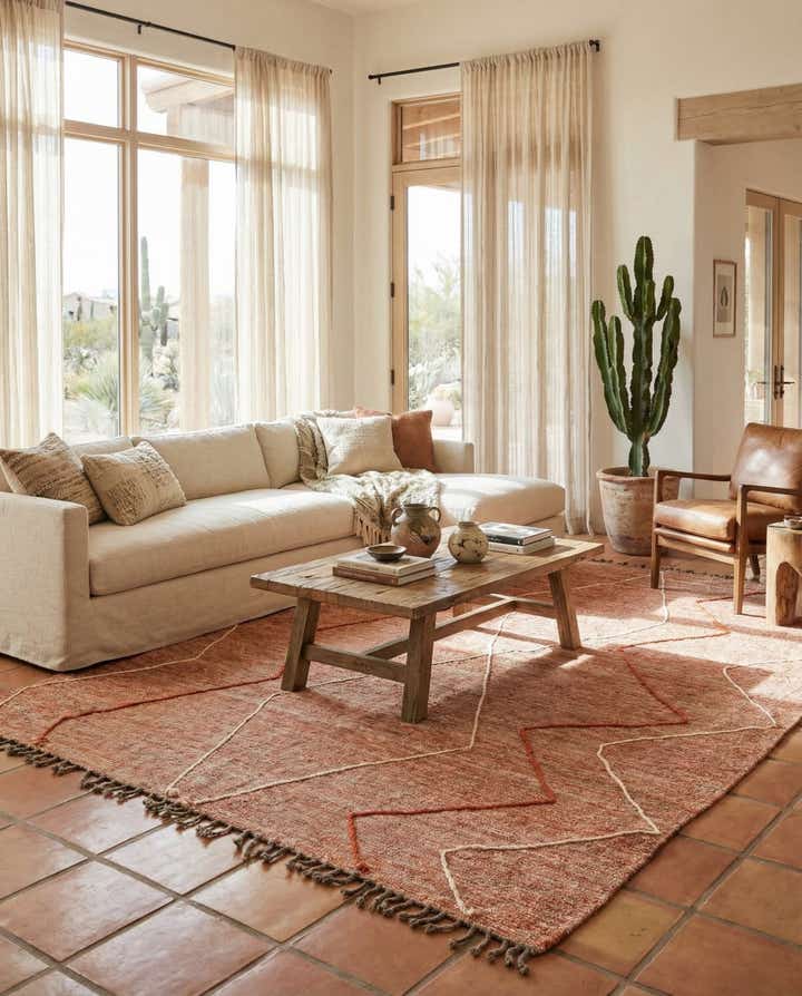 9' x 12' 2 Hand Knotted Moroccan Wool Rug