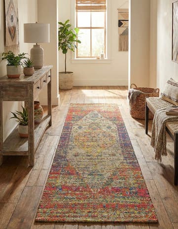 2' 2 x 8' Hand Woven Chenille Jute Runner Rug