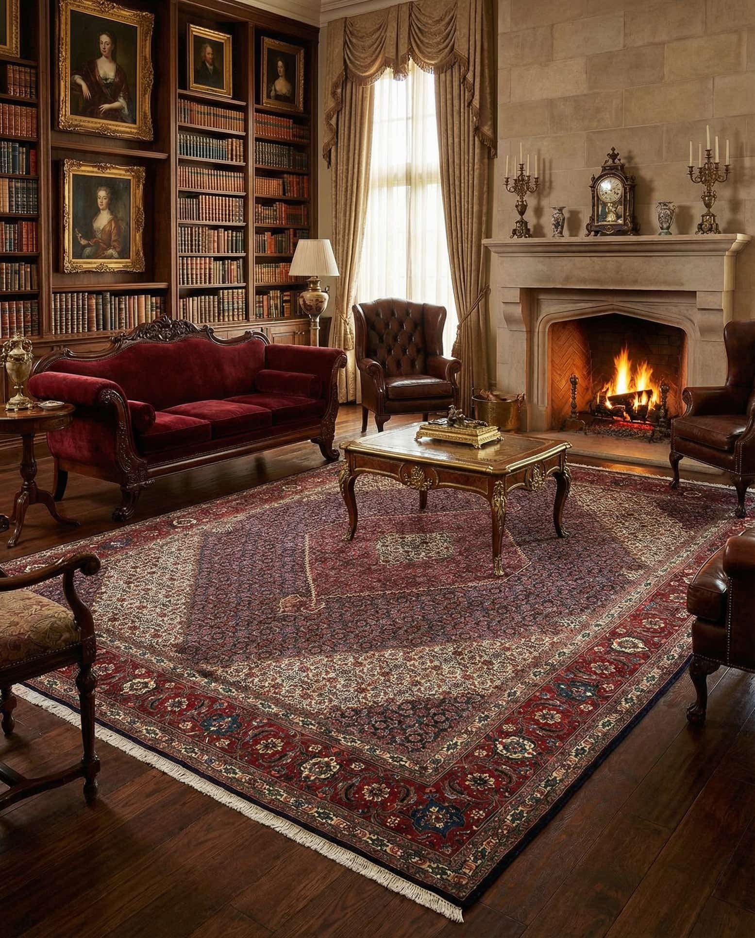 10' 1 x 12' 8 Tabriz Mahi Rug