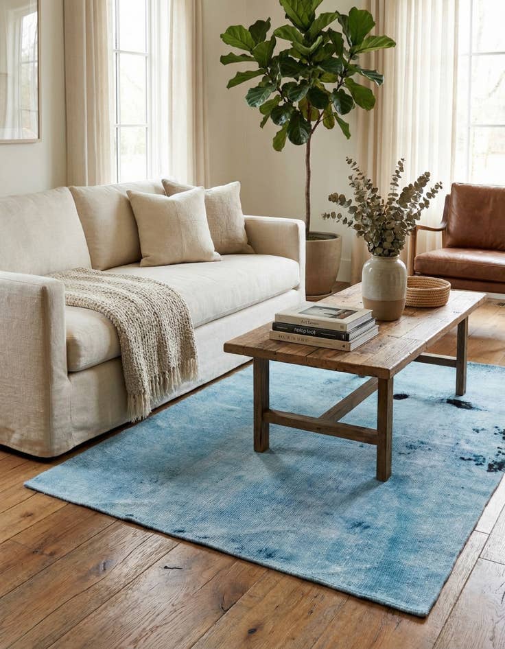 Detail image of 3' 5 x 4' 9  Hand Knotted Ultra Vintage Persian Wool Rug