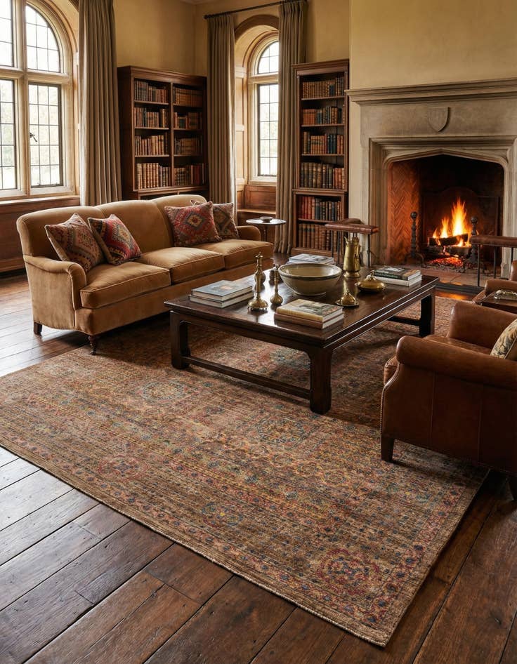 Detail image of  9' 1 x 12' 4 Amina Wool Rug