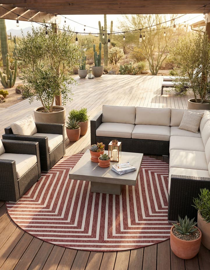 10' x 10' Easy-Clean Modern Indoor / Outdoor...
