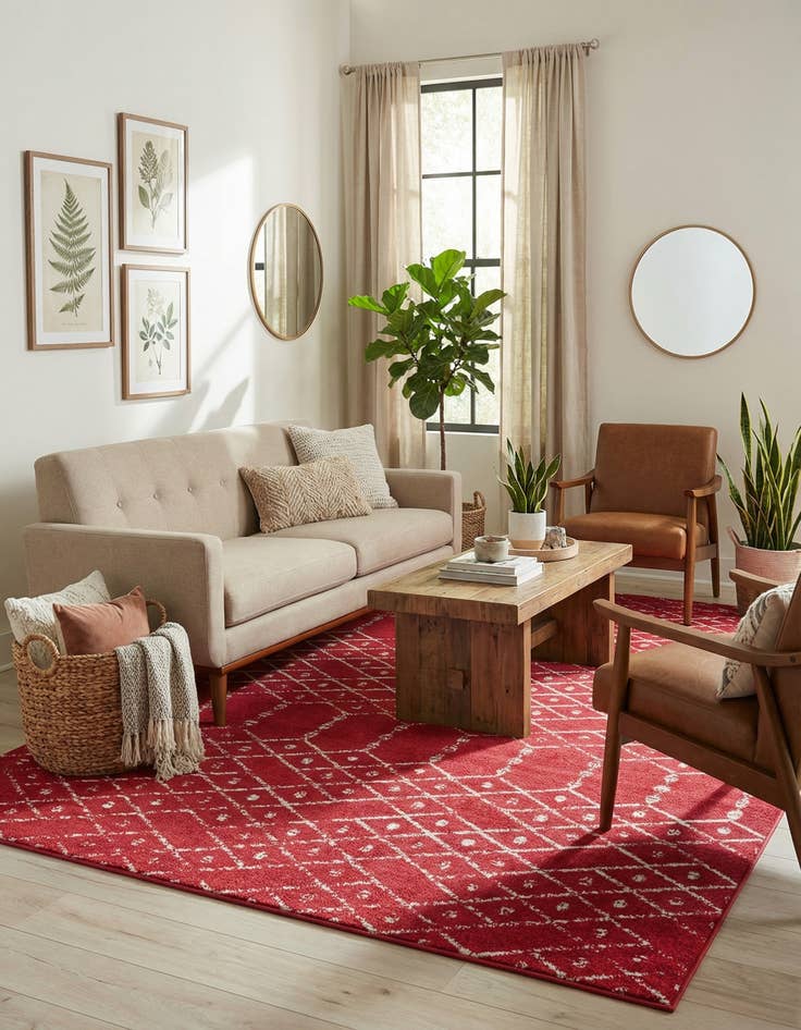 Detail image of 9' x 12' Paxon Trellis Rug